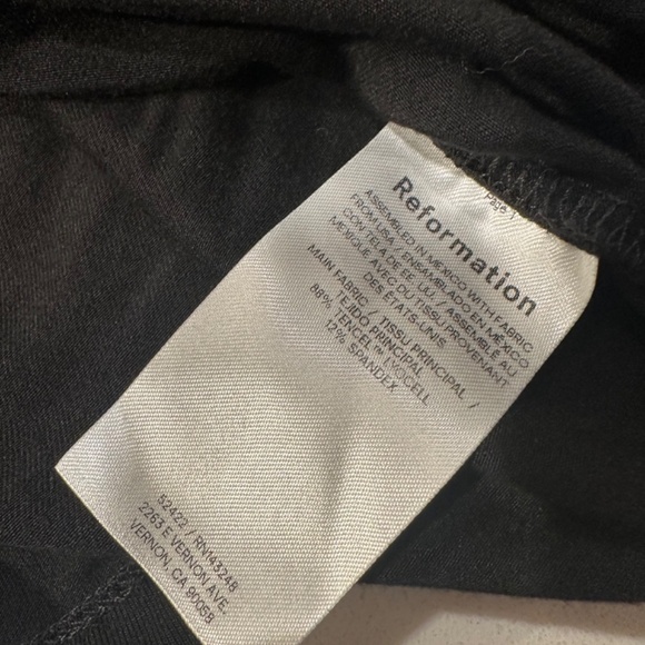 Reformation Long Sleeve Blouse - Black - Picture 6 of 6